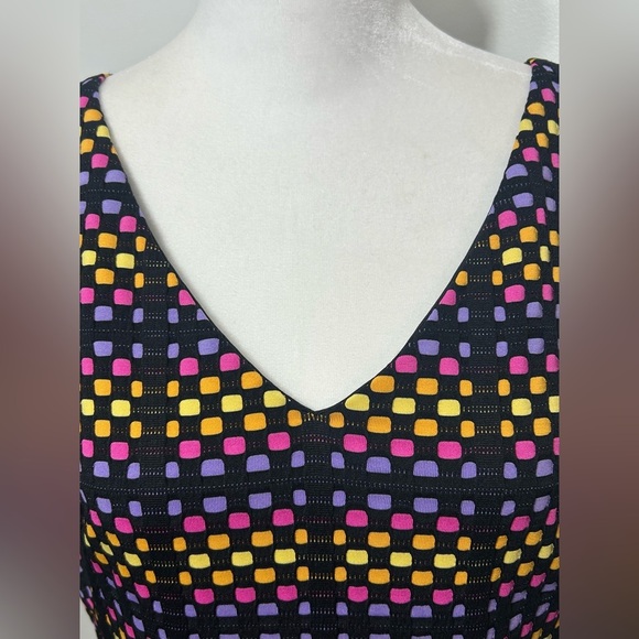 Joseph Ribkoff Mod Style Vibrant Color Square Sheath Dress Size 12 - Picture 2 of 14